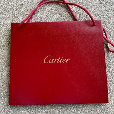 cartier packaging|cartier paper bag.